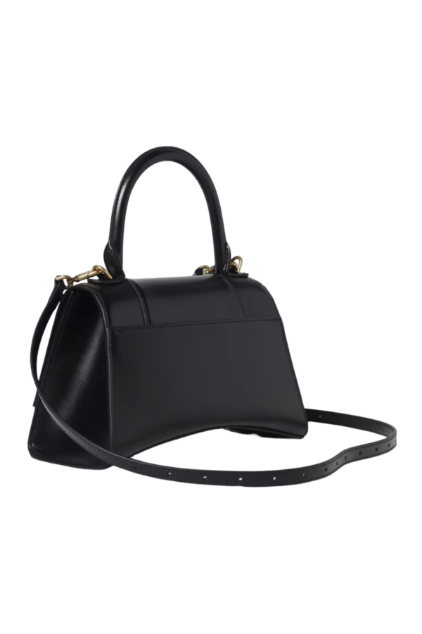 Balenciaga Black Small Hourglass Top-handle Bag Black