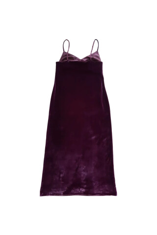 Lesya Nebo Violet Velvet Dress Violet