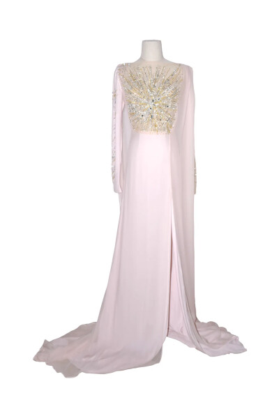 Image of Diroy Pale Pink Haute Couture Long Dress