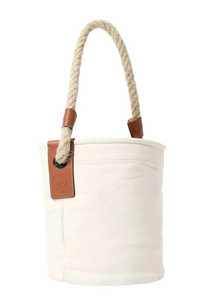 Image 5 of Loewe White 2020 Canvas Bucket Bag