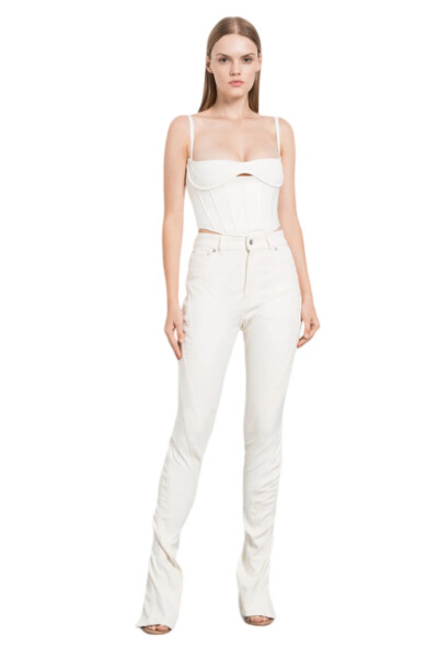 Image 2 of MUGLER Milky Bustier Top