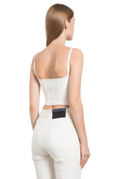 Image 4 of MUGLER Milky Bustier Top