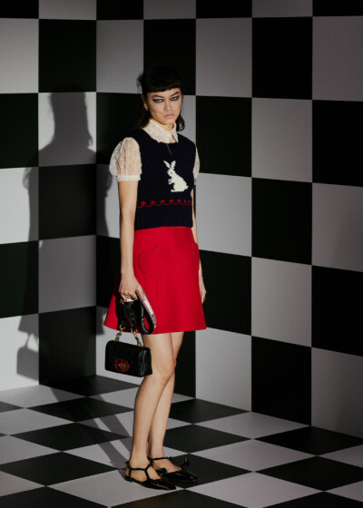 Image 2 of Dior Red Dioramour Miniskirt With Heart-Shaped Pockets