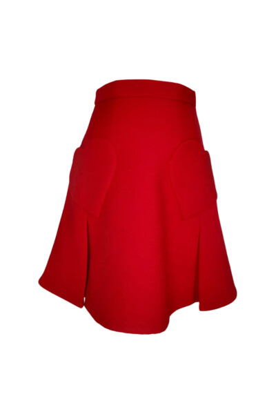 Image 3 of Dior Red Dioramour Miniskirt With Heart-Shaped Pockets