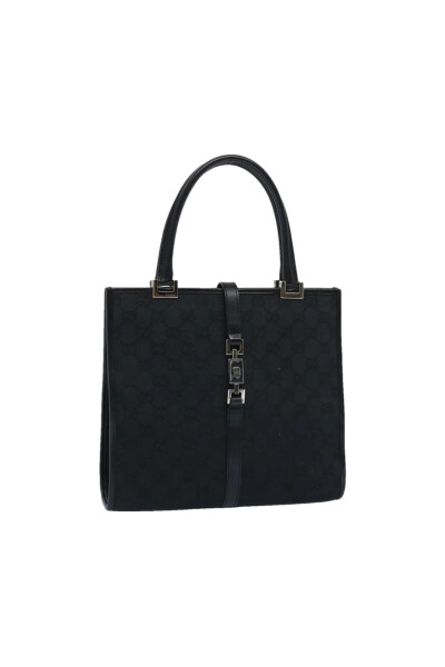 Image of Gucci Black Jackie GG Monogram Handbag