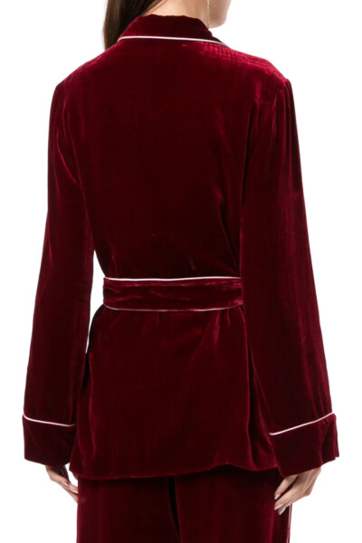 Image 4 of Dolce & Gabbana Burgundy Velvet Blouse