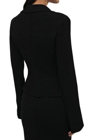 Dolce & Gabbana Black Viscose Jacket Black