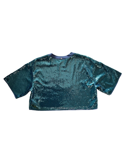 Image 5 of Chanel Purple Sequins Croped T-Shirt