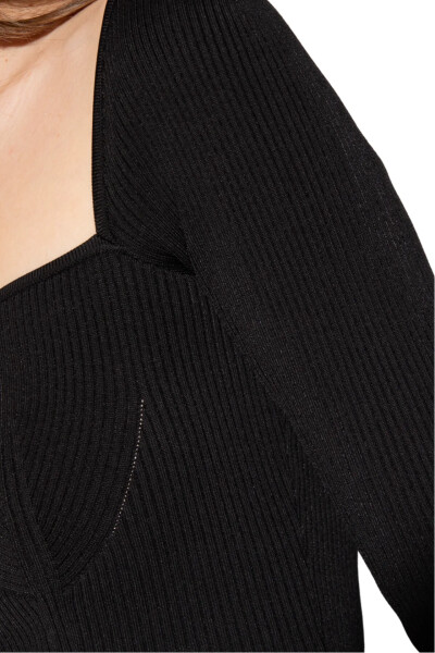 Image 3 of Dolce & Gabbana Black Full-fashioned Viscose Sweater
