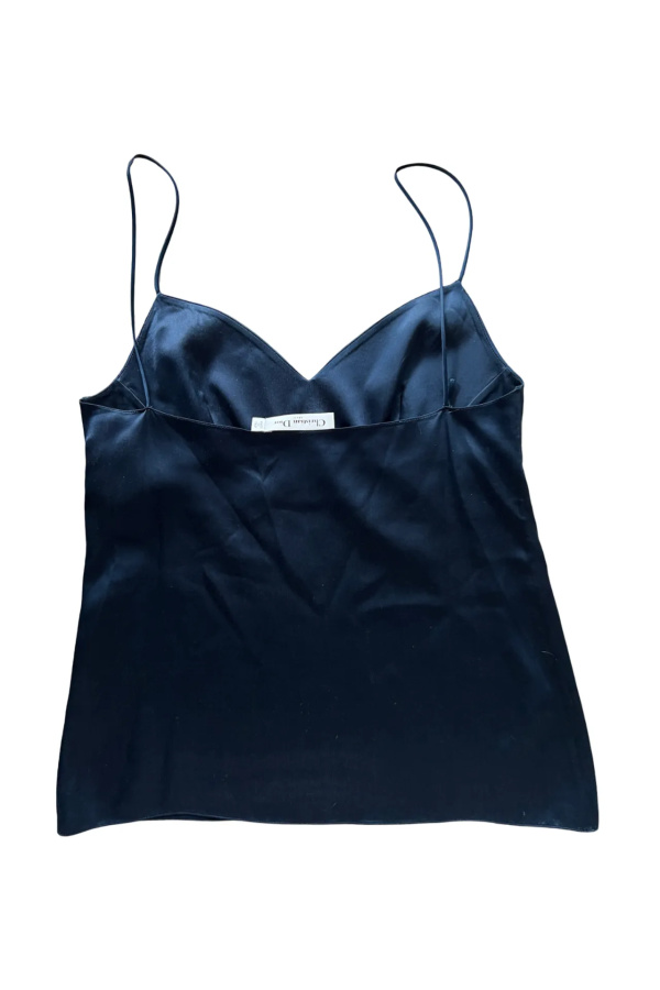 Dior Blue Silk Top Blue