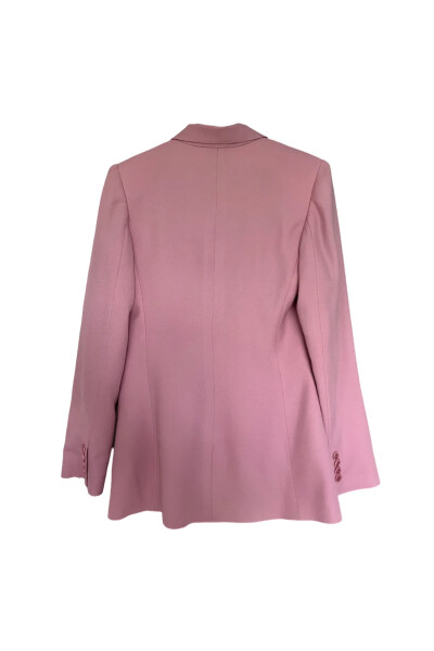 Image 2 of Ralph Lauren Pink Double-Breasted Cashmere Blazer