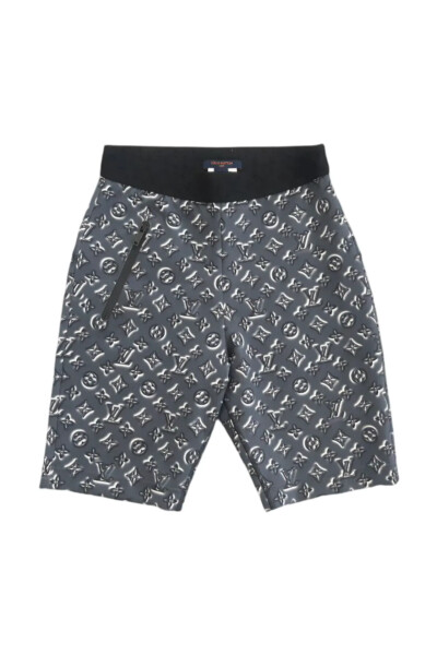 Image of Louis Vuitton Grey Monogram Biker Shorts