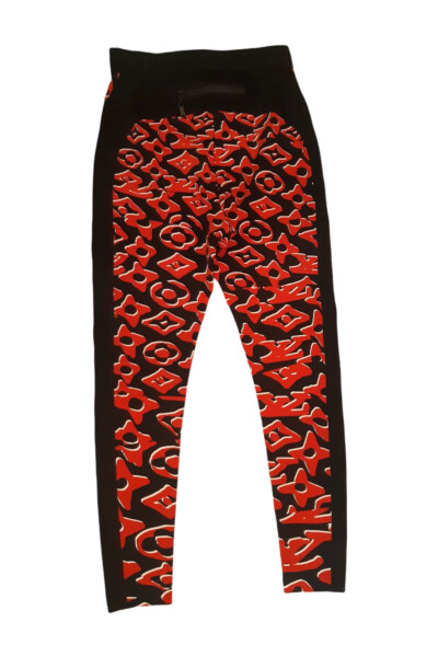 Image 4 of Louis Vuitton Red Louis Vuitton x Urs Fischer jersey leggings