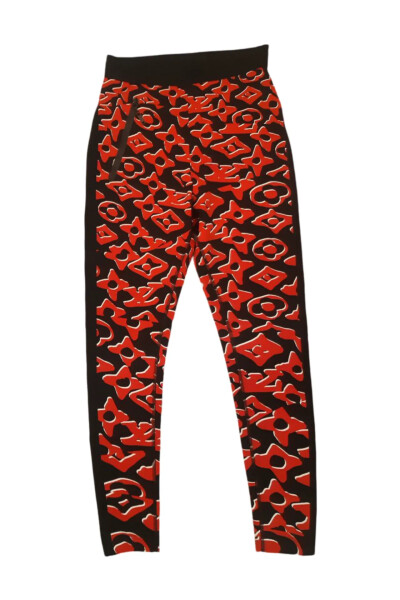 Image 3 of Louis Vuitton Red Louis Vuitton x Urs Fischer jersey leggings