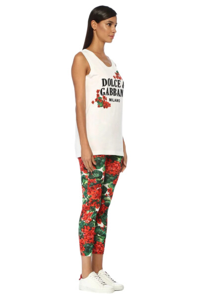 Image 2 of Dolce & Gabbana Multicolor Floral Print Leggins