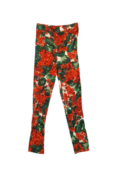 Image of Dolce & Gabbana Multicolor Floral Print Leggins