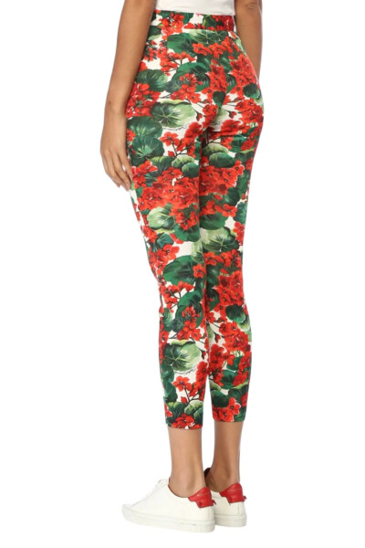 Image 3 of Dolce & Gabbana Multicolor Floral Print Leggins