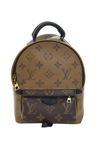 Image of Louis Vuitton Brown Monogram Reverse Mini Palm Springs backpack