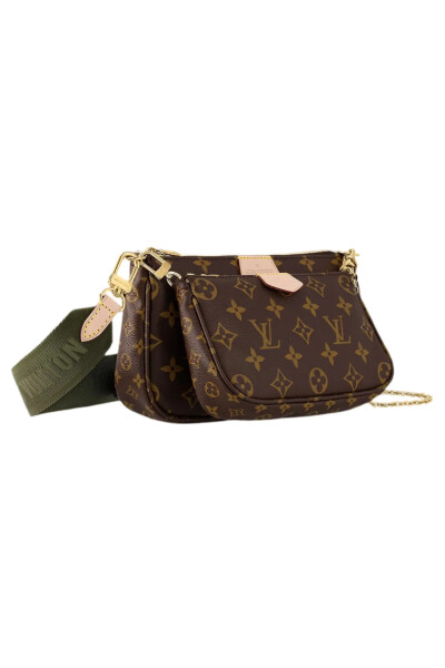 Image 4 of Louis Vuitton Khaki Multi Pochette Accessoires Monogram Canvas Bag