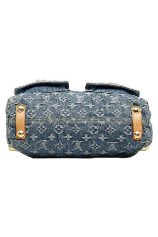 Louis Vuitton Vintage Blue Monogram Denim Baggy Bag Blue