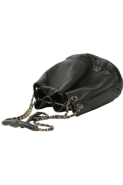 Image 6 of Chanel Vintage Black Quilted Bucket Crossbody Bag