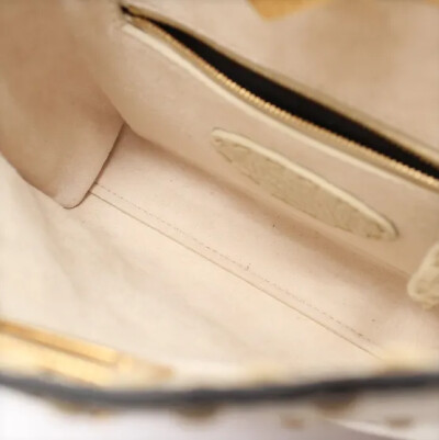 Image 6 of Fendi Cream Leather Astrology Embroidered Canvas Mini Peekaboo Top Handle