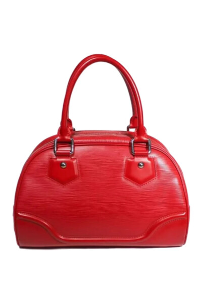 Image of Louis Vuitton Red Bowling Montaigne Bag