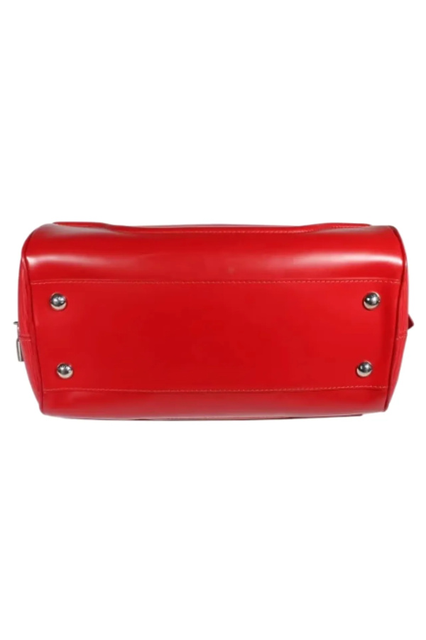 Louis Vuitton Red Bowling Montaigne Bag Red