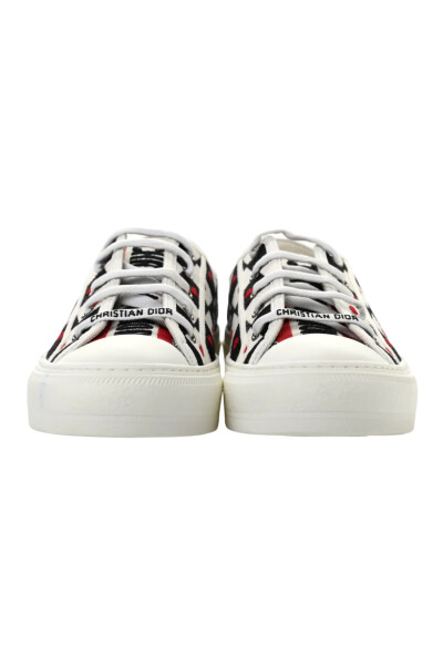 Image 3 of Dior Black and White Canvas Dioramour Walk'N'Dior Low Top Sneakers