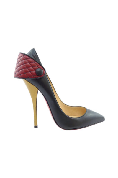 Image of Christian Louboutin Black Huguetta Pump 120