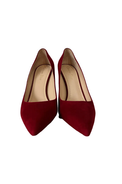 Image 3 of Dior D-Choc Pumps in Burgundy Suede 90