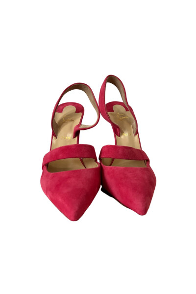 Image 4 of Christian Louboutin Pink Begonia Actina 100 Suede Heels