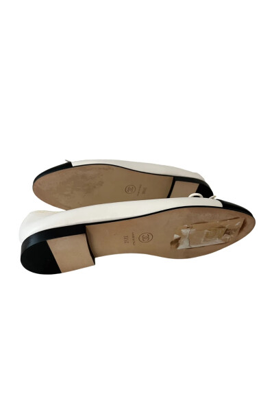 Image 5 of Chanel White and Black Ballerina Flats