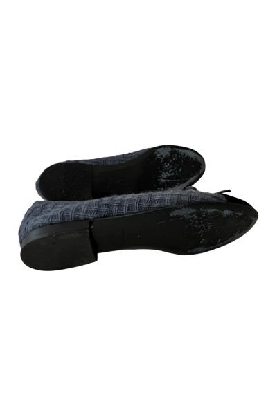 Image 5 of Chanel Grey Textle Ballet Flats