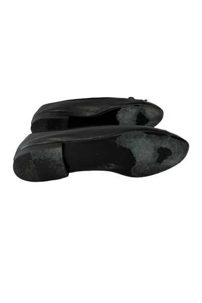 Image 5 of Chanel Black Leather Ballet Flats