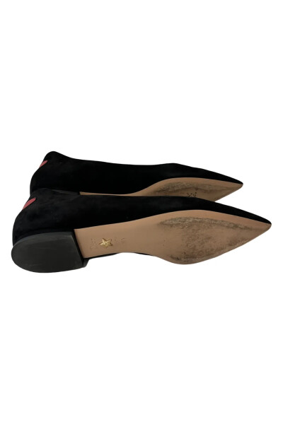 Image 4 of Dior Black Suede Laminate Dioramour Ballet Flats