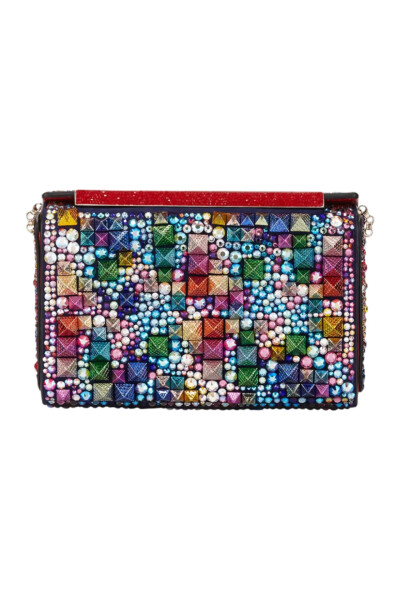 Image of Christian Louboutin Multicolor Vanite Small Beaded Clutch Bag