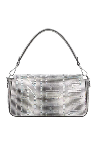 Image 2 of Fendi Silver by Marc Jacobs Baguette Bag with Crystals