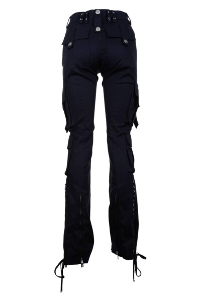 Image 4 of Dolce & Gabbana Black Cargo Side Cords Trousers