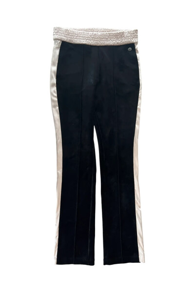 Image of Chanel Black Velvet Track pants