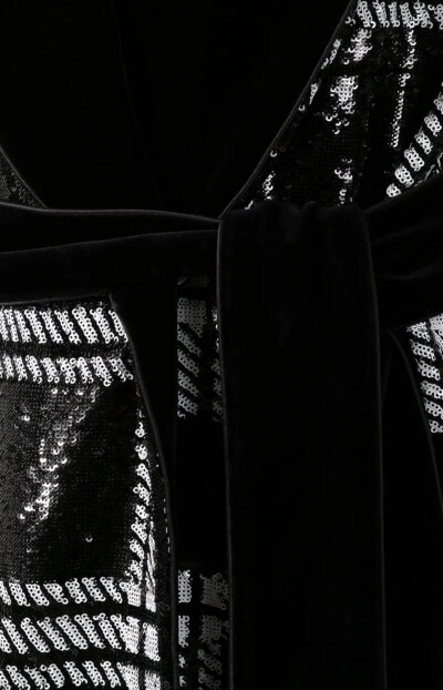 Image 5 of Dolce & Gabbana Black and white sequin coat