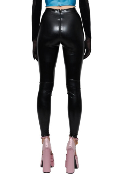 Image 5 of Versace Black Latex Leggings