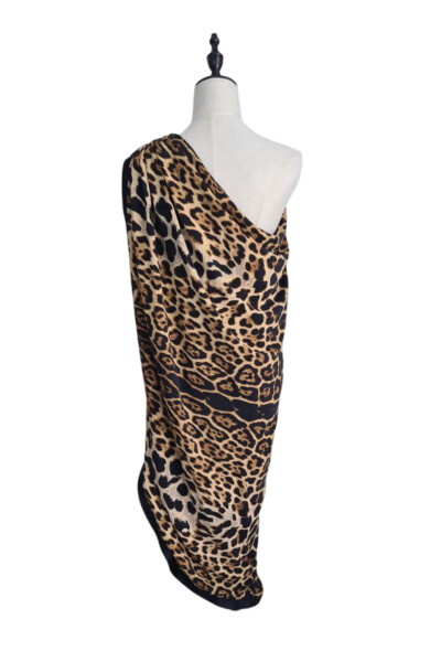 Image 2 of Saint Laurent Brown Leopard print dress