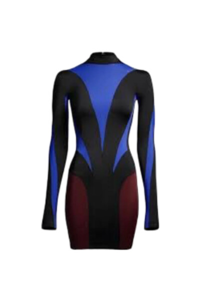 Image of MUGLER Multicolor Thierry Mugler x H&M dress