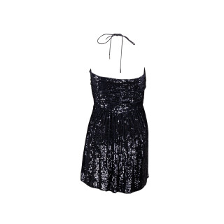 Saint Laurent Midnight Blue Sequin Dress Blue