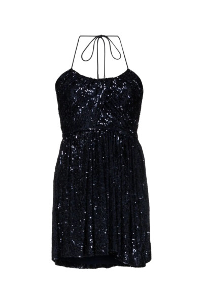 Image of Saint Laurent Midnight Blue Sequin Dress