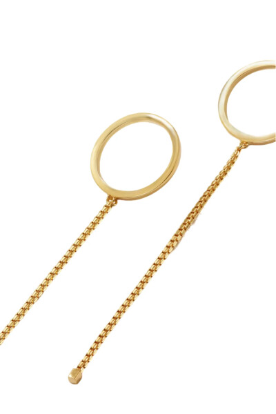 Image 5 of Adeena 18K Gold plated Earrings Dia