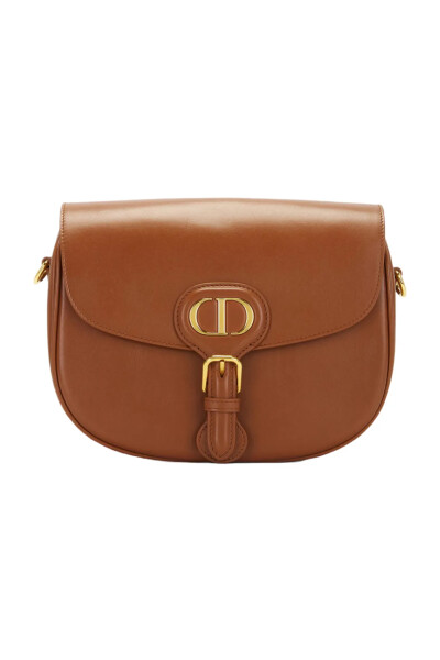 Image of Dior Brown Bobby leather crossbody bag