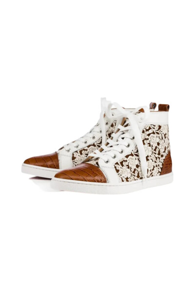 Image 2 of Christian Louboutin Brown Skateboard Shoes Women's High-Top