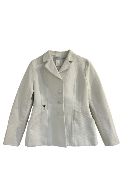 Image 2 of Dior White Cottone Jacket